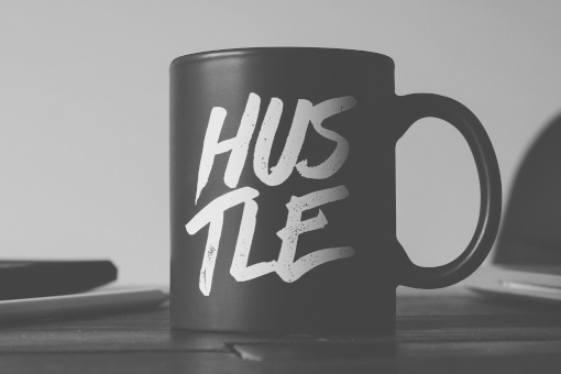 Mug with Side Hustle print